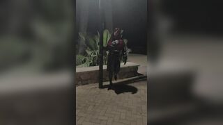 Latex Rubberdoll in public