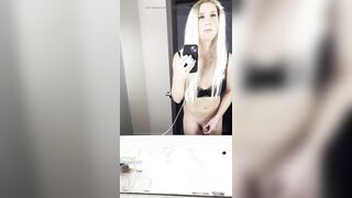 Jerking Off After Crossdressing Transformation in Las Vegas