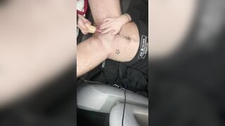 Jordan Green FTM GIANT Squirt On Sex Toy In Jeep
