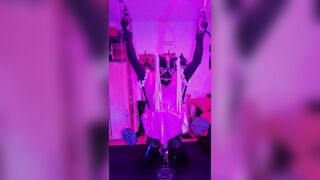 Sissy Maid Tied on Her Knees Tortured Self Slavery