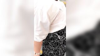 T-Girl Janice Renee strokes her penis and cums in public