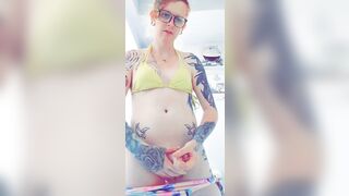 Excited redhead trans gal