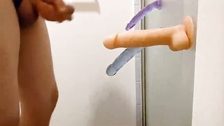 Realistic Sex Toy Trying Different Rods In My Throat