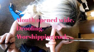 Pathetic sissy crossdressing ramrod worship