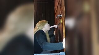 Trap home alone and sucking two sextoy