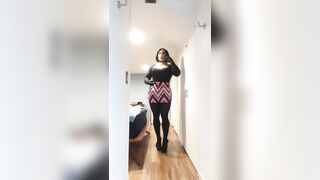 Chloe drops her petticoat