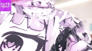 Cute femboy tries to make u lustful with her virgin booty with smooth skin