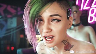 Vi has a fresh implant and tests it on Judy / Cyberpunk 2077/ greater amount content in my tg : IQ.Joy