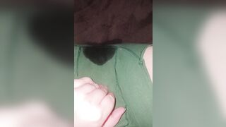 Ftm pissing himself in daybed