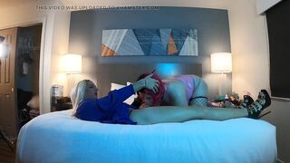 Redhead Trans Woman Sucks Very Hot Golden-Haired Sissy Schlong