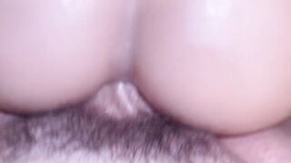 Roll that sex toy over cum on butt