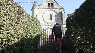 tgirl sissy sounding underware outdoors two