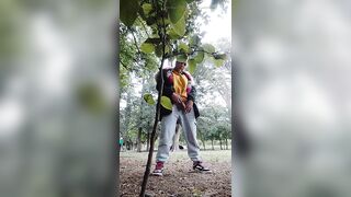 T-Girl With GIANT Schlong Peeing In Public