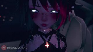 Hairdresser Futanari Girlfriend Shoves her Dong into your Mouth - Car Sex POV VRChat - VTuber