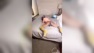 Hot Holly Trans Overspread with Cum