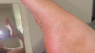 Feet In Mirror As I Touch Myself