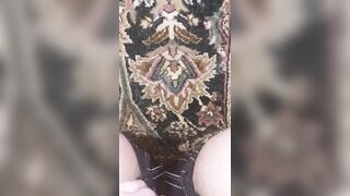 Wetting myself on the living room rug