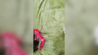 Cum on heels during the time that wearung boots