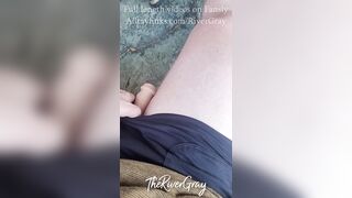 Trans Chap Outdoor Peeing With STP Previews - River Gray
