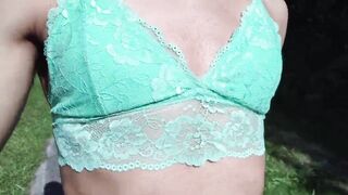 Dad bangs me outdoors and squirts unfathomable inside me