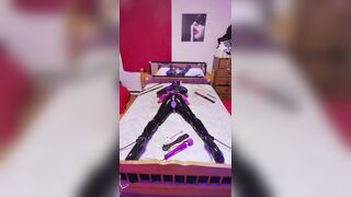 Sissy Maid left to Struggle in Slavery During The Time That Mastix has Bathroom and Gets Willing