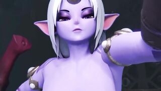 Choking on Yiff Futanari Horsecock Taker PoV CG Anime Animation