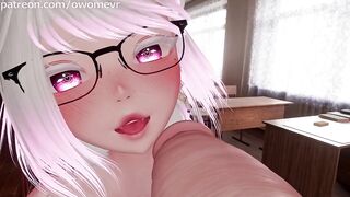 Nasty Schoolgirl Gets Trained By Her Breasty Futanari Teacher - VRChat ERP