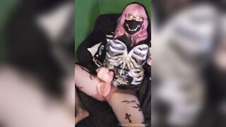 Trans Punk Beauty RUINS CLIMAX After Edging & Oozes Cum All Over