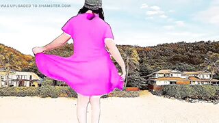 THE MOST GOOD HANDLESS. Pre-cumming masturbation cute legs swallowing shlong