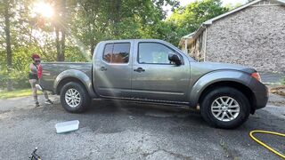 Washing My Car in My Underclothing Whilst My Neighbors See