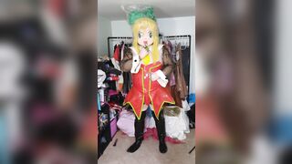 Kigurumi Roll PVC Bunny Dress Breathplay and Hands Free Sextoy