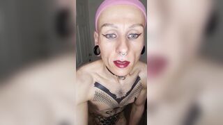 Charming floozy masturbation