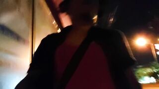 ransvestite walking throughout the streets