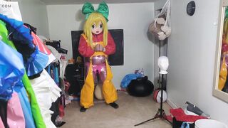 PVC Cosplay Kigurumi Slavery Sex Toy Attempt