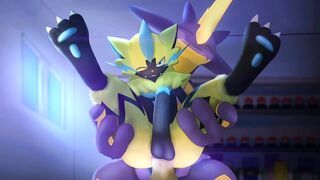 Zeraora & Toxtricity Sexually Excited Training Pokemon Banging Manga Animation
