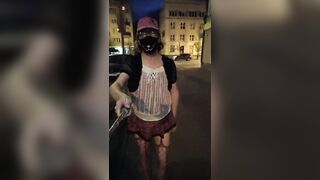 Niki public walk and her bells