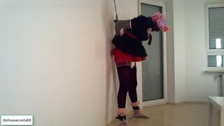 Sissy in Self Servitude Making an accident in her diapers