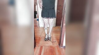 Dancing in the Darksome Cute Hawt Ladyboy Crossdresser Kitty