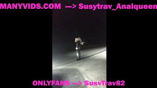 streetwalker lot lizard looking for truckers to suck and gulp