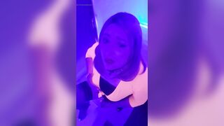Sofia wanking in neon light