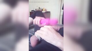 Mellissa teases her hawt little clitoris with her recent sex-toy