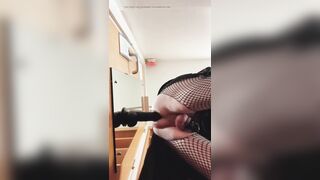 Sissy crossdress anal sex toy