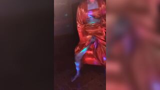 dance satin red sexy