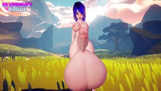 Growing, Pulsing and Churning ???? (Hyper Shemale hentai Balls & Hourglass Inflation) ????