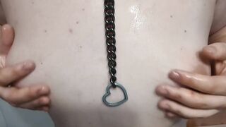 Playing with my melons for 7 minutes