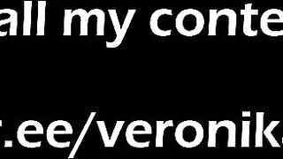 Alternative Transsexual with Strokes with Latex Gloves and Shows Feet