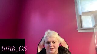 cute transgender bunny beauty sucks on a sextoy :three