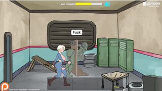 Fuckerman, Fuckout 69 (with shemale hentai). All Sex scenes (Merely). Game created by Bambook.