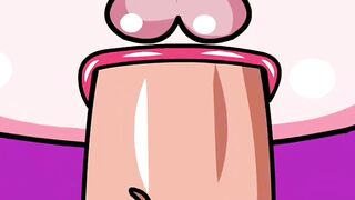 Femboy recibe creampie ( animacion)