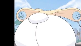 HOTTEST SHEMALE HENTAI FUR BEACH BANG AND CREAMPIE - FUTANARI FUR MANGA ANIMATION 4K 60FPS